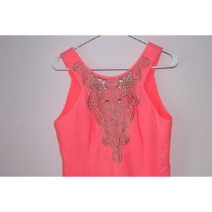 Lilly Pulitzer Largo Shift Dress Pink Sun Ray Sz 8